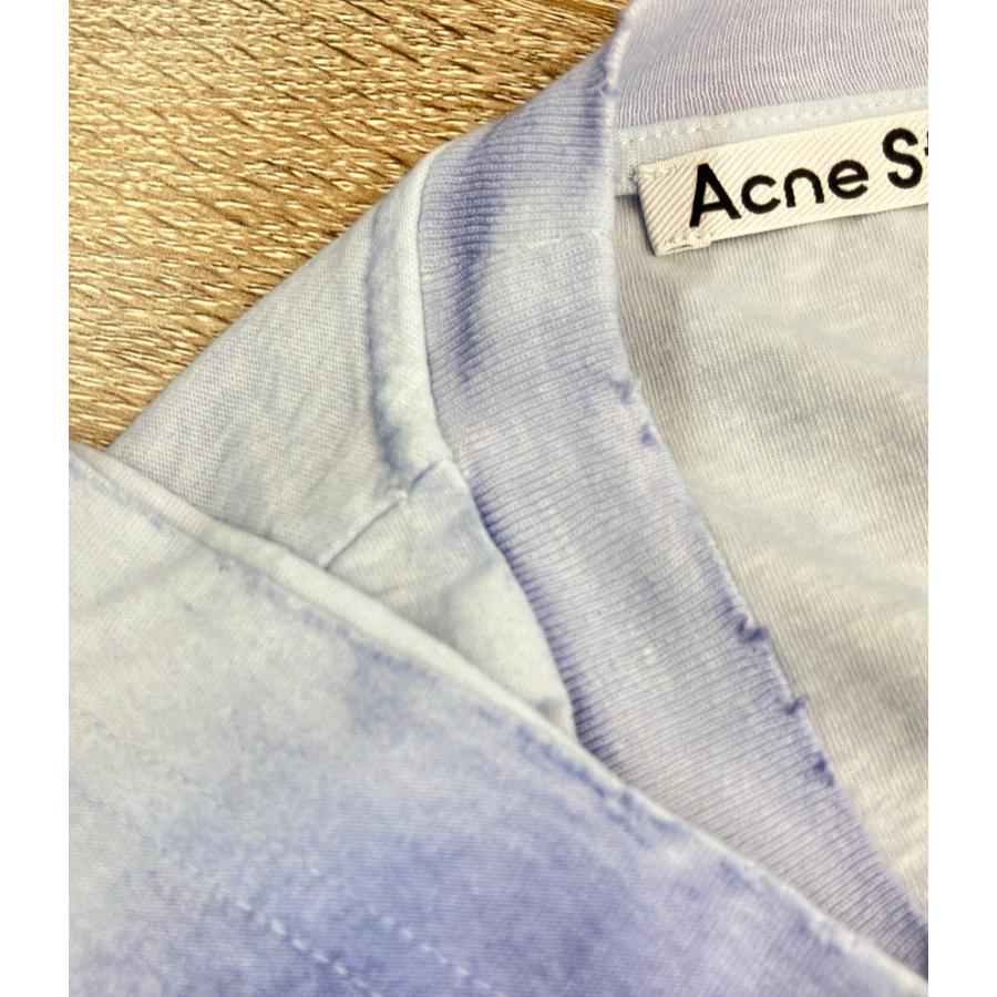 アクネ ストゥディオズ 半袖Tシャツ スプレーヴィンテージ 加工 ロゴ