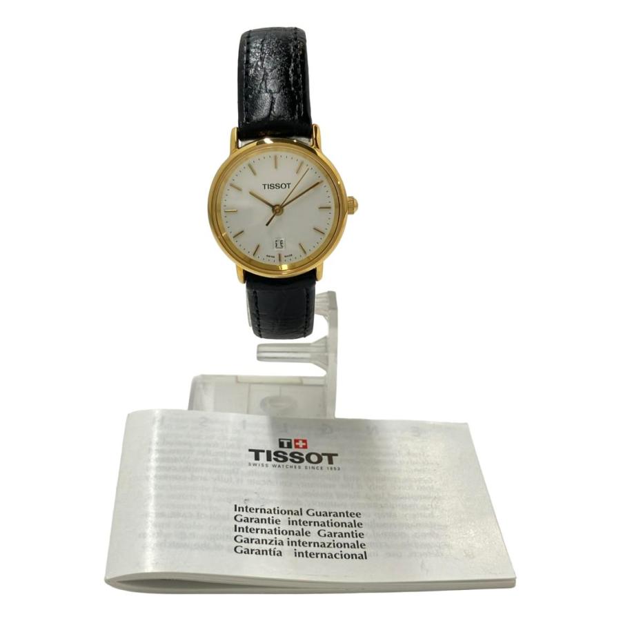 ティソ 腕時計 クオーツ ホワイト T862K レディース TISSOT 中古