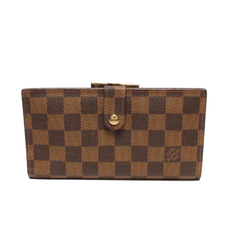 ルイヴィトン 二つ折りがま口長財布 コンチネンタル クラッチ ダミエ