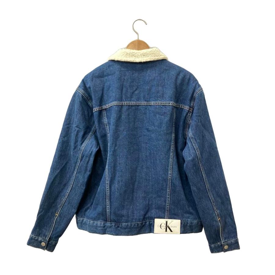 美品 カルバンクラインジーンズ ボアデニムジャケット メンズ