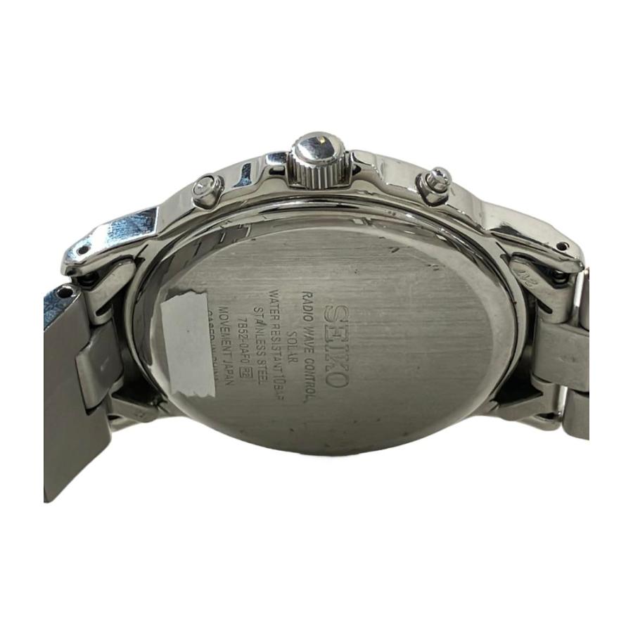 美品 SEIKO セイコー 腕時計 デイト 7B52‐0AF0 可動 ソーラー SEIKO 保証付 セイコー 7B52-0AF0 腕時計 ソーラー電波