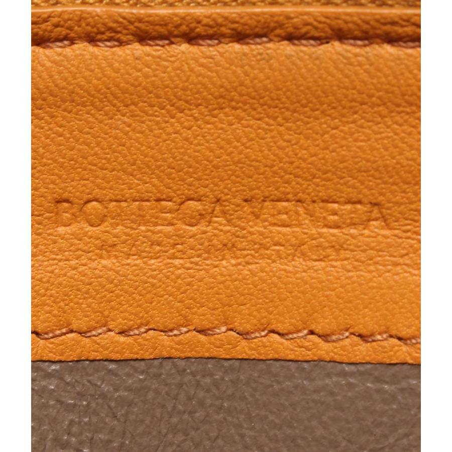 ボッテガヴェネタ 長財布 L字ファスナー イントレチャート 朱色