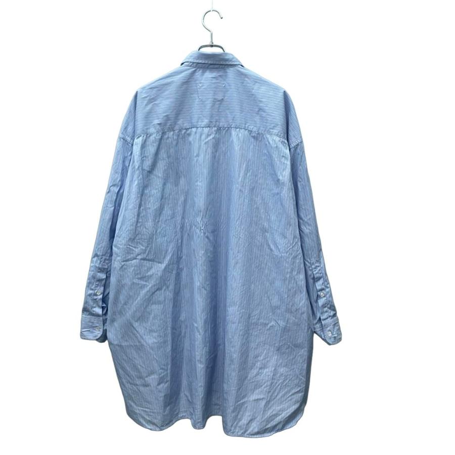 美品 メゾンマルジェラ 長袖シャツ ロングシャツ ストライプ メンズ