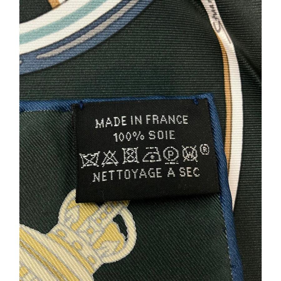 美品 エルメス スカーフ カレ90 シルク100% ステイトリー