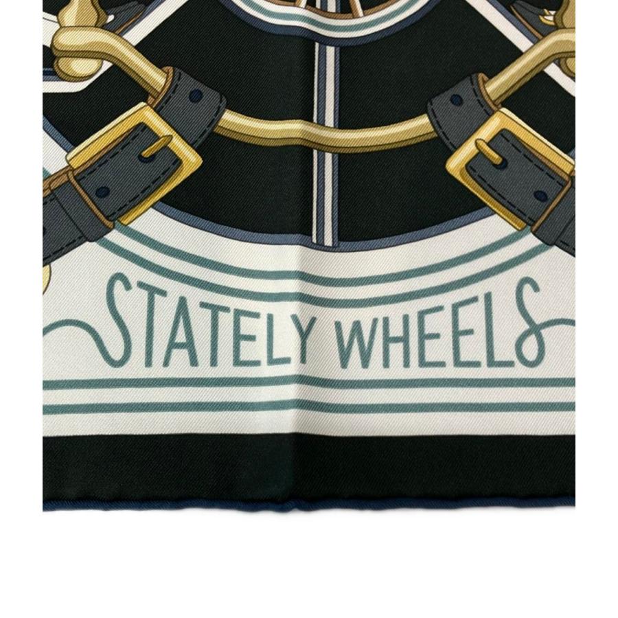 美品 エルメス スカーフ カレ90 シルク100% ステイトリー