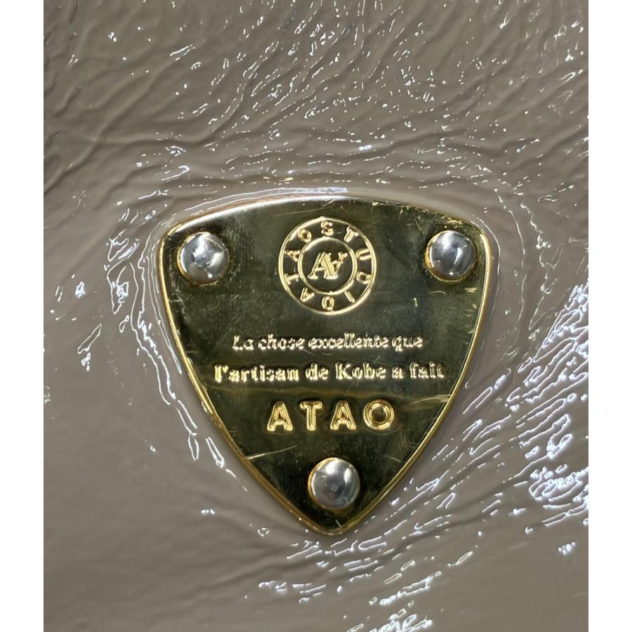 アタオ ショルダーバッグ 斜め掛け エナメル レディース ATAO 中古