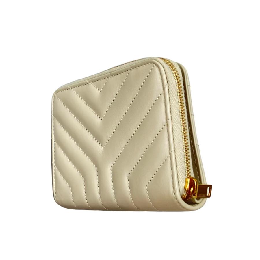 美品 サンローランパリ 二つ折り財布 レディース SAINT LAURENT PARIS  