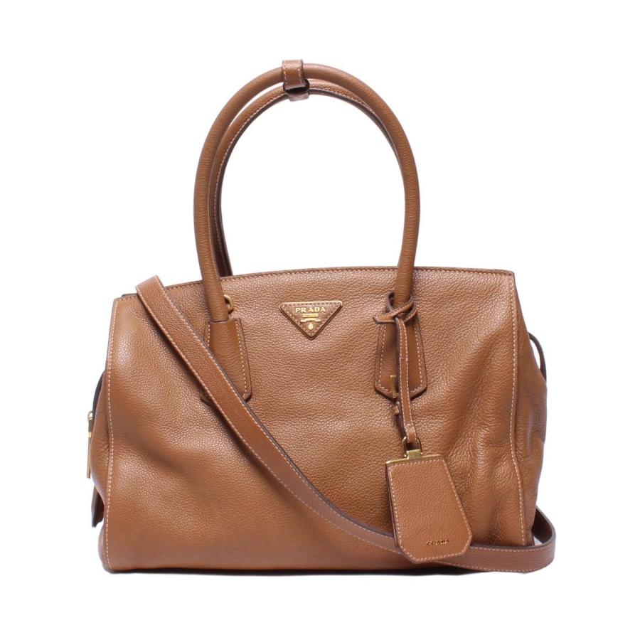 プラダ PRADA  2WAY  ハンドバッグ カーフ レディース  中古 プラダ 2wayハンドバッグ ショルダーバッグ 斜め掛け レディース PRADA