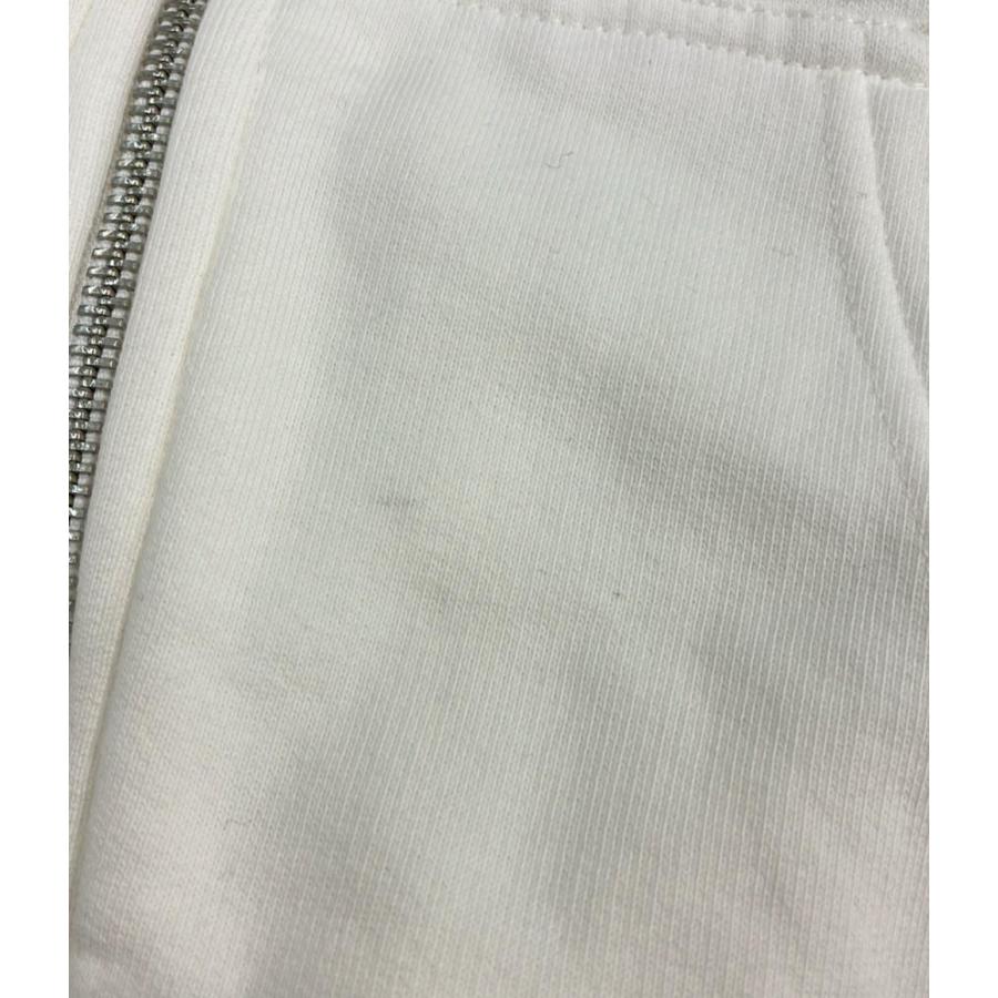 オフホワイト フルジップパーカー 裏起毛 キッズ SIZE 8 OFF-WHITE