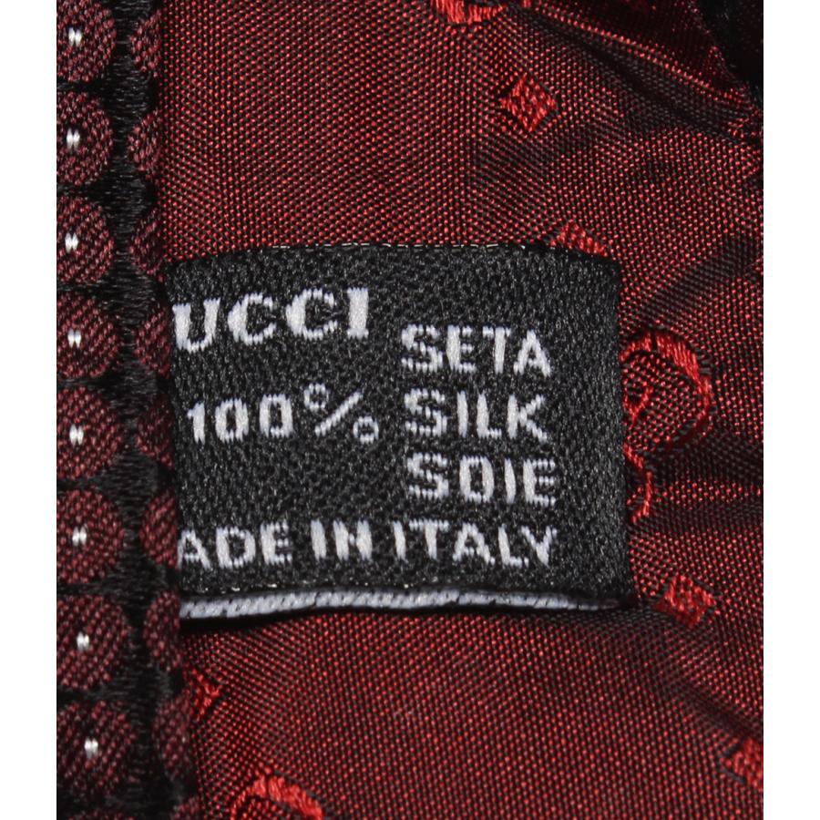 GUCCI グッチ ロゴ ドット柄 ネクタイ ウール シルク メンズ [中古] グッチ ネクタイ シルク100％ ドット柄 メンズ GUCCI 中古 : Rehello