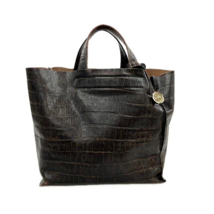 訳あり フルラ トートバッグ レザー クロコ型押し レディース Furla