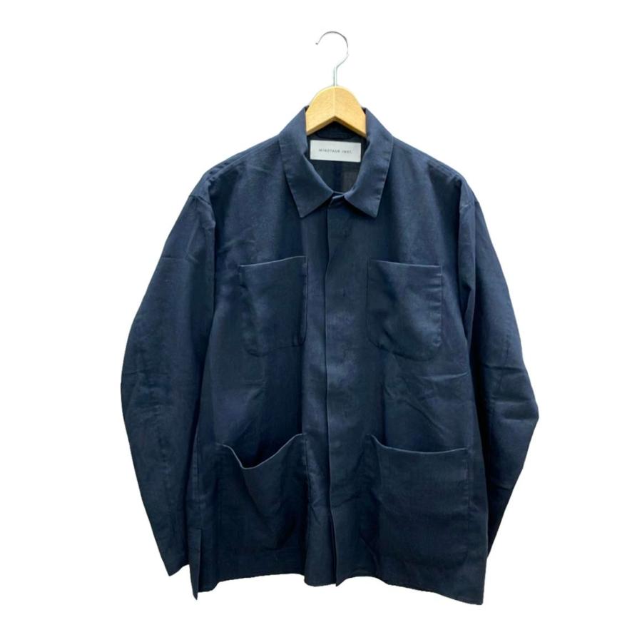 ミノトール リネン混カバーオール シャツジャケット アウター メンズ