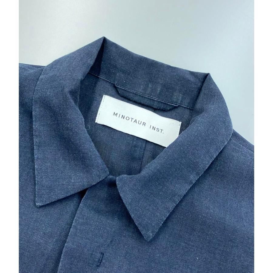 ミノトール リネン混カバーオール シャツジャケット アウター メンズ