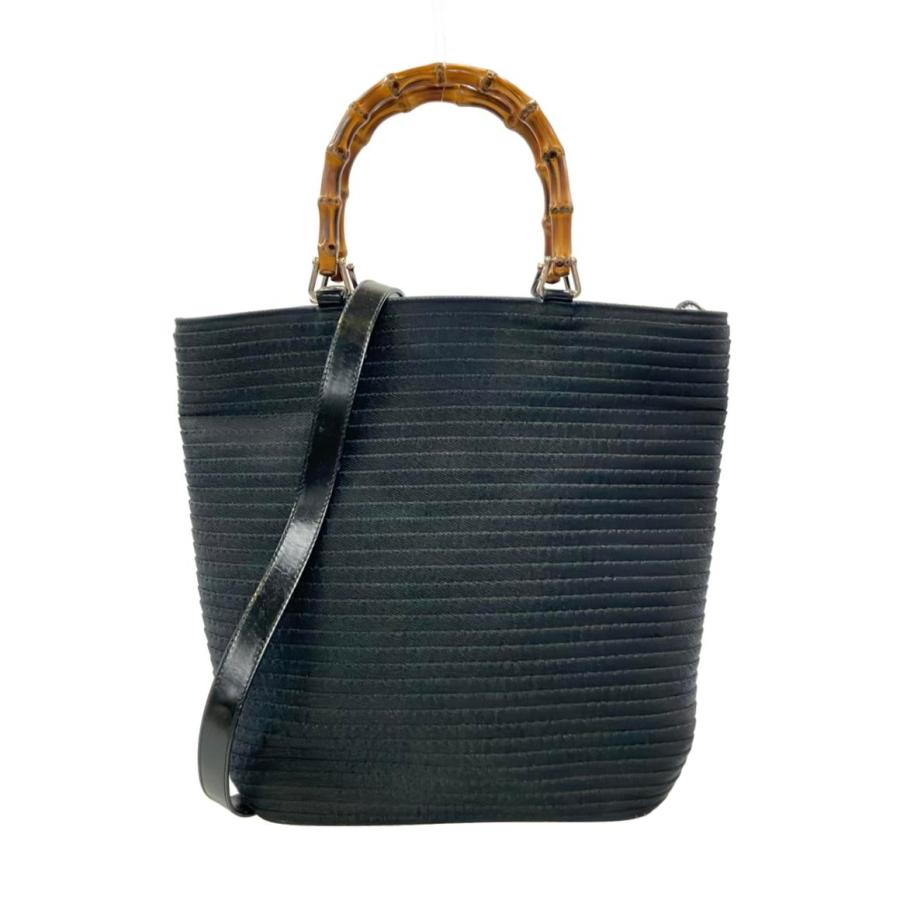 グッチ 2WAY ハンドバッグ ショルダーバッグ 斜め掛け バンブー 002