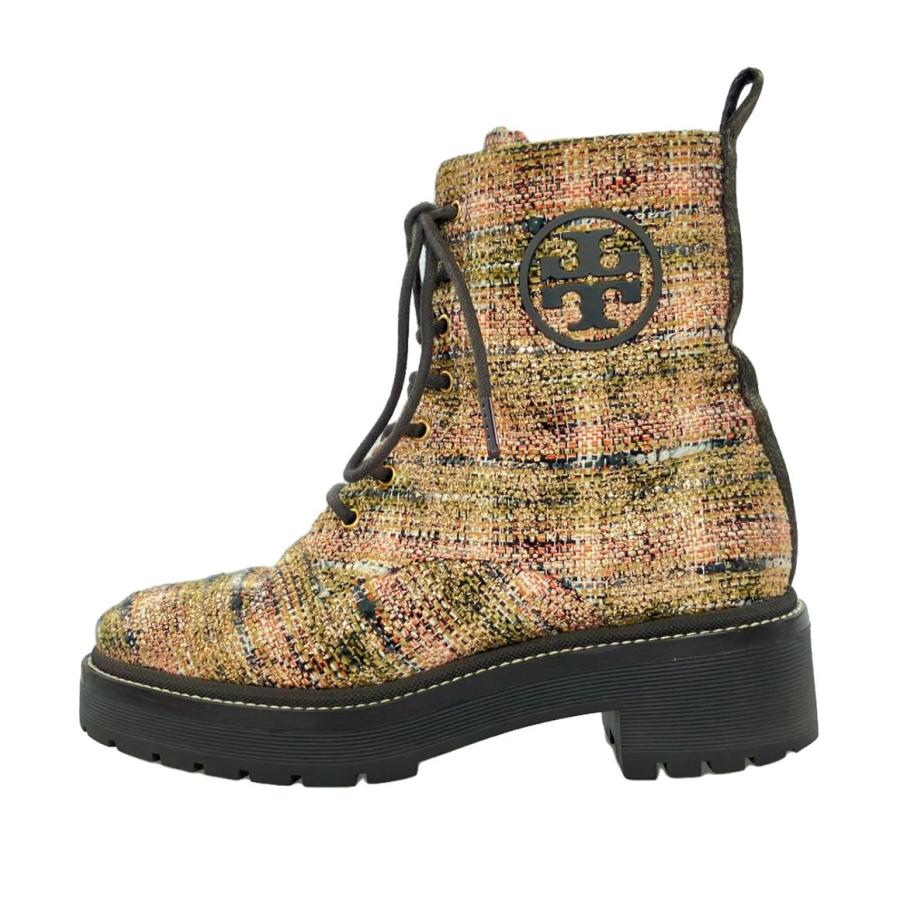 トリーバーチツイードブーツ 美品 24cm～半ぐらい トリーバーチ ツイードブーツ レディース SIZE 6 (M) Tory Burch 中古