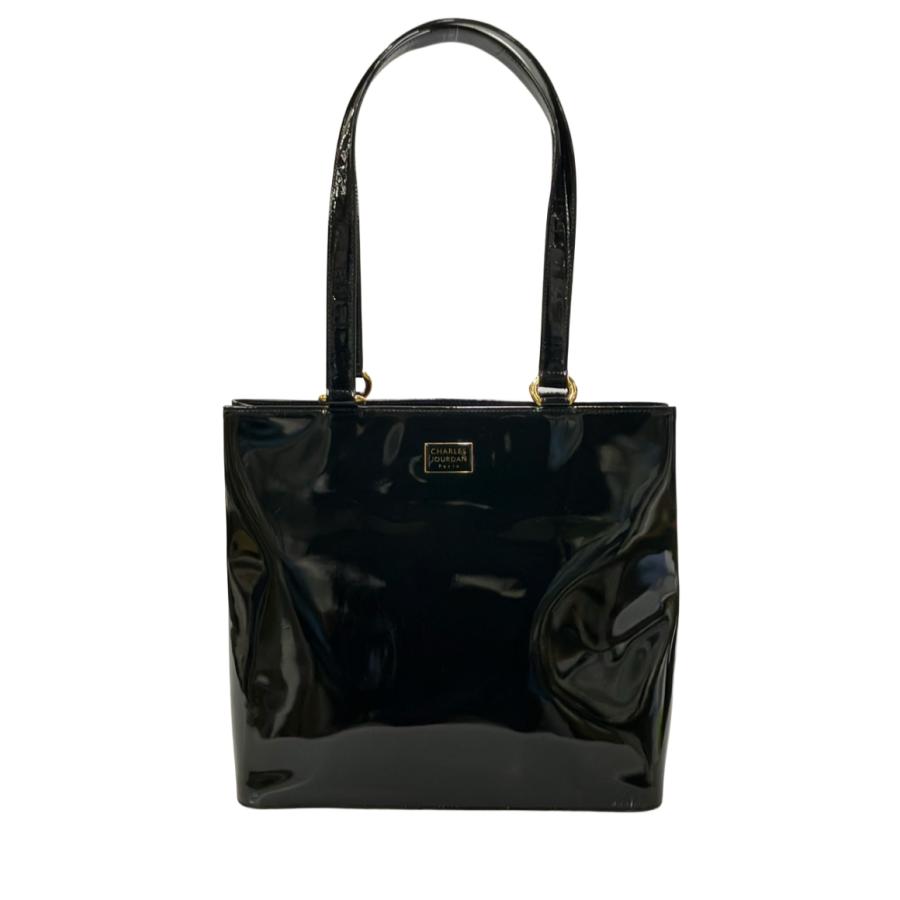通販 charles jourdan バッグ 中古 CHARLES JOURDAN シャルルジョルダン ショルダーバッグ ナイロン BLK 中古品の販売・通販なら