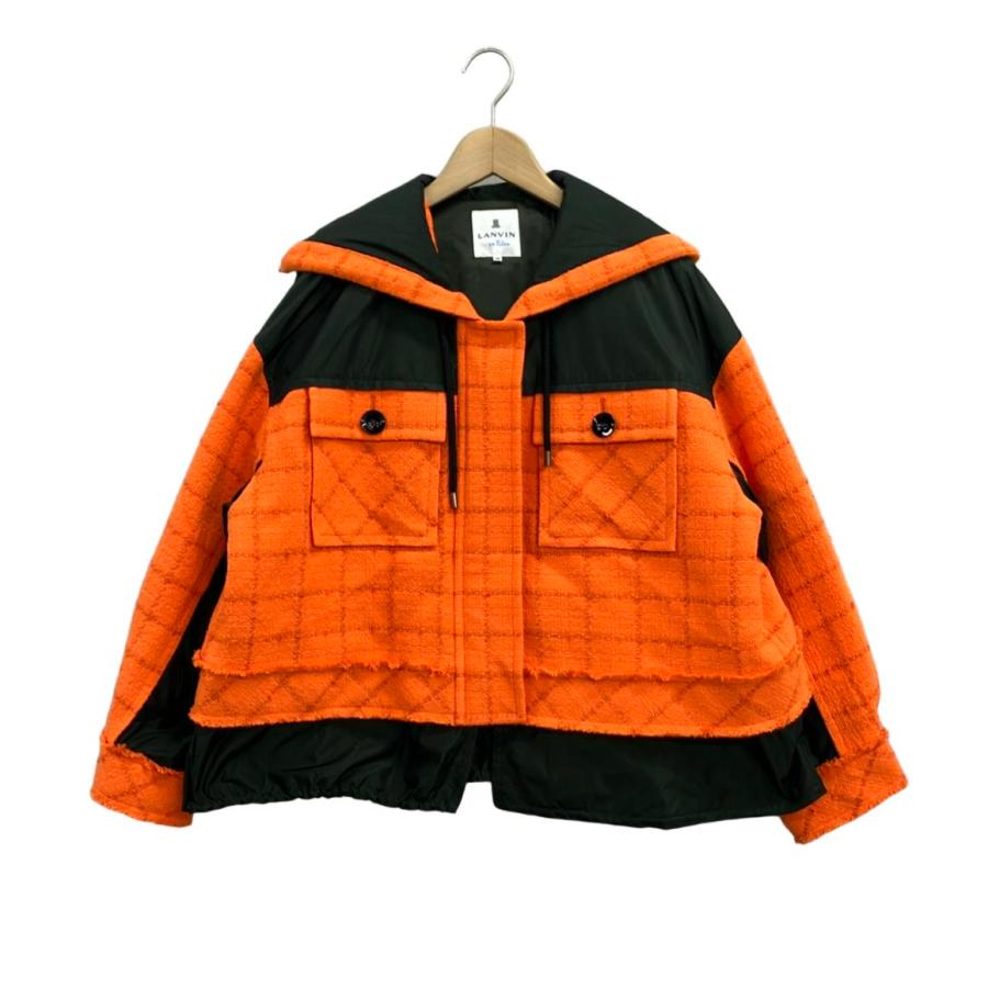美品 ランバンオンブルー ナイロンジャケット レディース SIZE 38 (M 