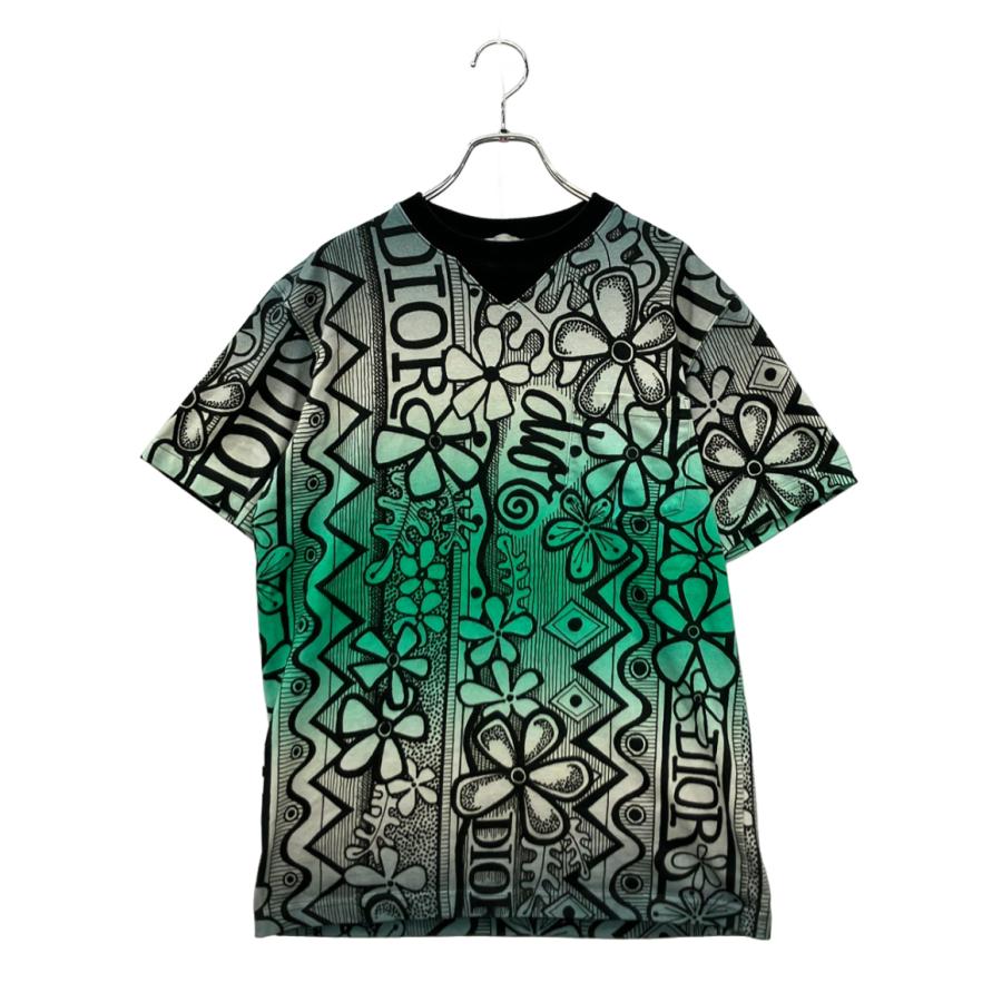 ディオール・オム ステューシー 半袖Tシャツ 総柄 033J642B0645 メンズ