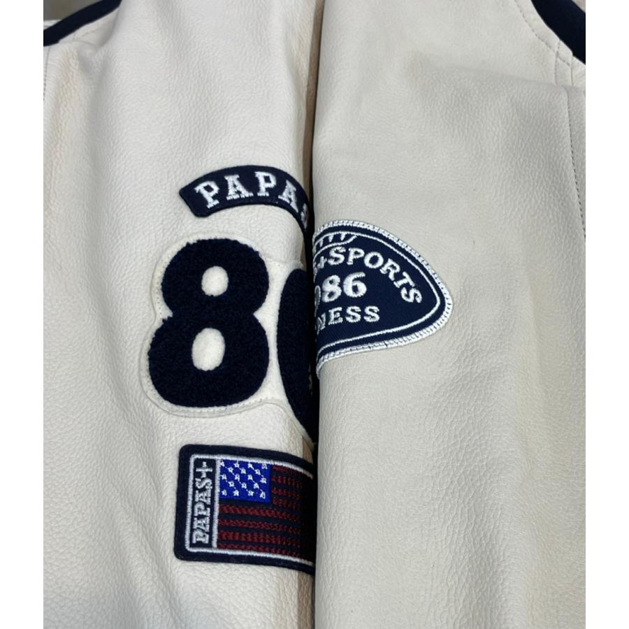 パパスプラス スタジャン 羊革 メンズ SIZE S Papas + 中古 : Rehello