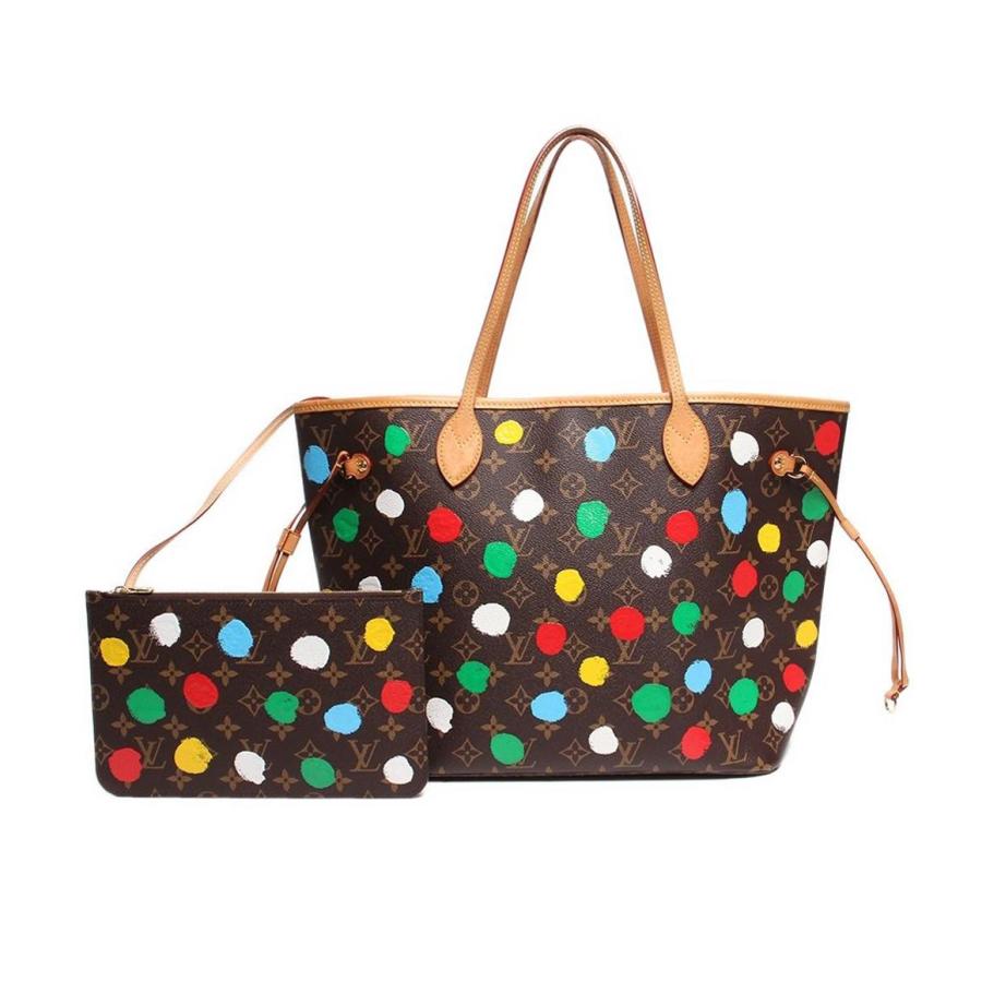 ルイ・ヴィトン トートバッグ LV × YK ネヴァーフル MM 草間彌生