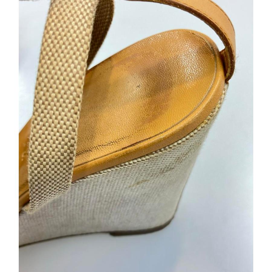 HERMES ウェッジソールサンダル　36 HERMES(エルメス) ウェッジソールサンダル ベージュ サイズ 不明