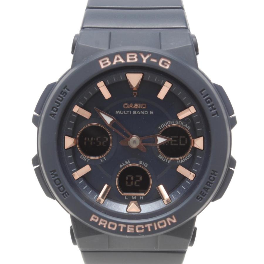 美品 カシオ 腕時計 Baby-G ソーラー BGA-2510 レディース CASIO