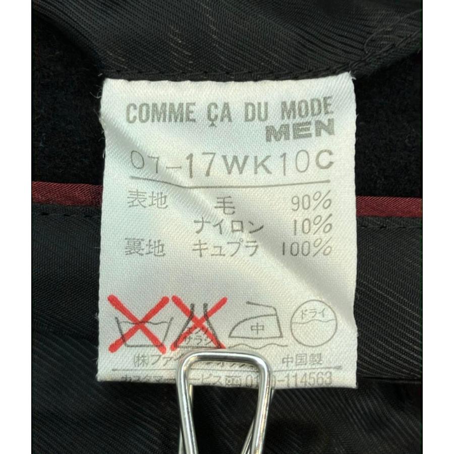 【美品✨】コムサデモード ツイード ベルテッドコート ロング メンズ 茶系 M 美品✨】コムサデモード ツイード ベルテッドコート ロング