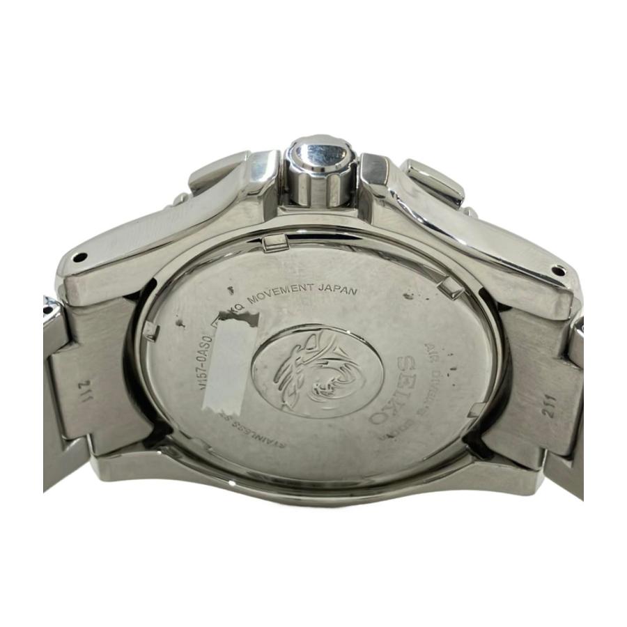 セイコー 腕時計 ダイバー ソーラー ブラック V157-0AS0 メンズ SEIKO