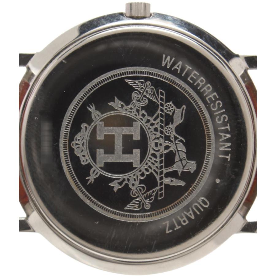 エルメス 腕時計 セリエ クオーツ ホワイト メンズ HERMES 中古