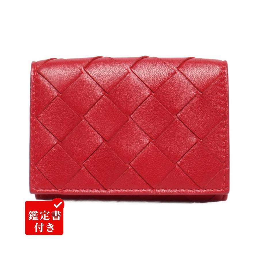 未使用箱付き ボッテガヴェネタ 三つ折り財布 イントレチャート ボッテガ・ヴェネタ 三つ折り財布 イントレチャート レディース