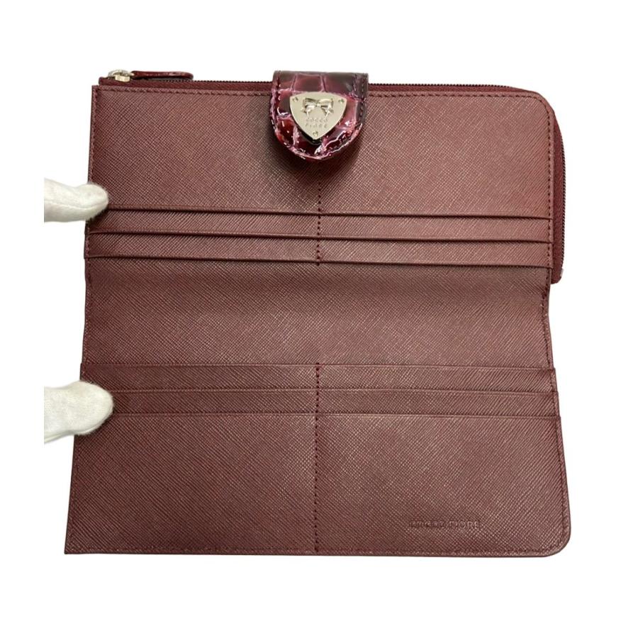 美品 コッコフィオーレ L字ファスナー長財布 レディース COCCO FIORE 