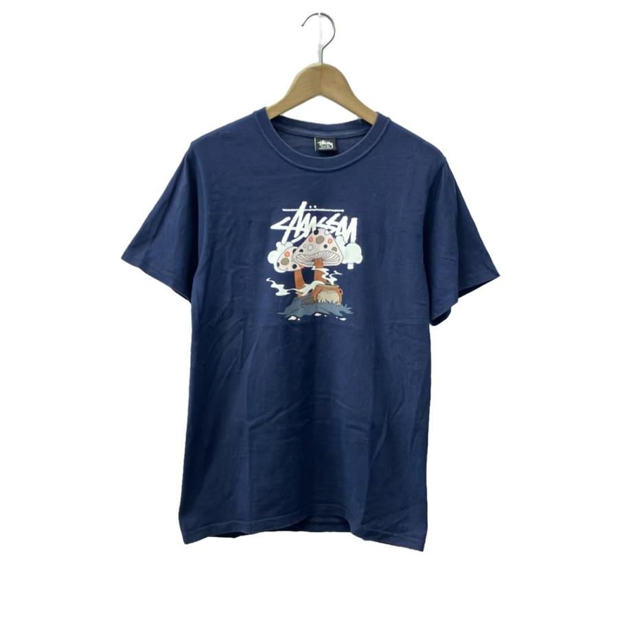 ステューシー 半袖Tシャツ キノコ柄 メンズ SIZE S STUSSY 中古