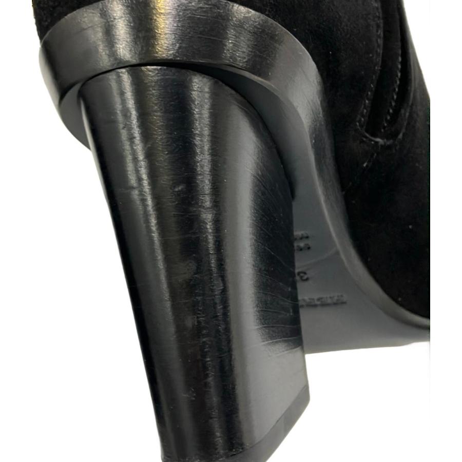 HERMES ブラックスエード ロングブーツ 36.5 HERMES ブラックスエード ロングブーツ 36.5 HERMES ブラックスエード