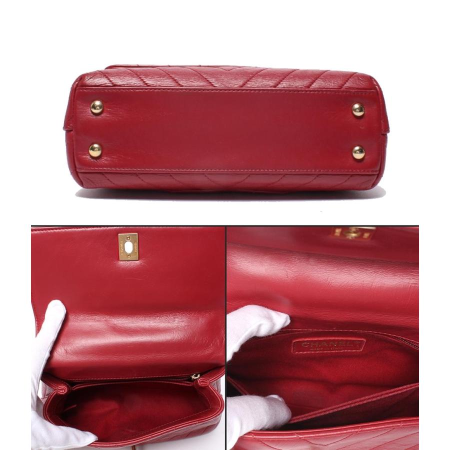 シャネル 2way ハンドバッグ ショルダーバッグ ゴールド金具 24番台 V