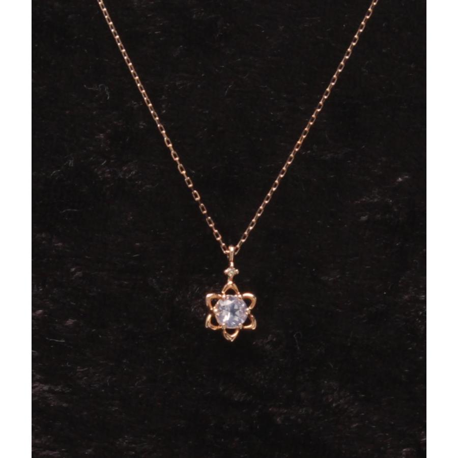 美品 カナルヨンドシー ネックレス K10 ムーンストーン