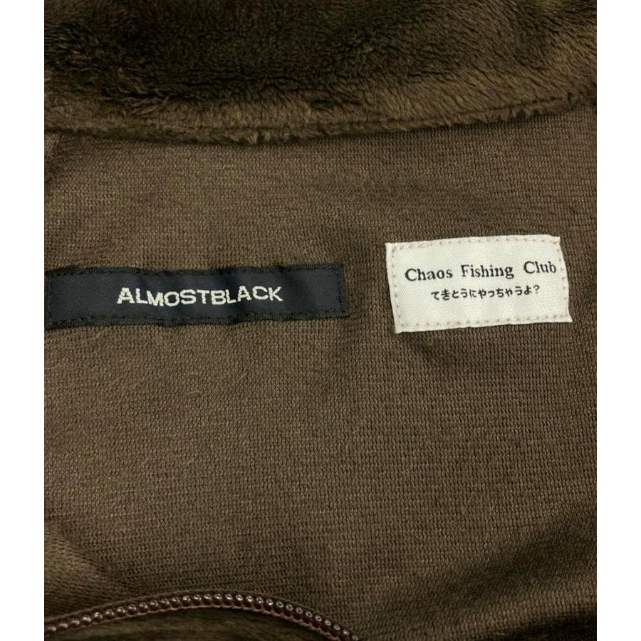 ALMOSTBLACK セットアップ オールモストブラック セットアップ ベロアトラックジャケット