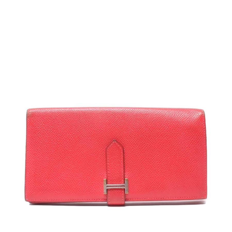 エルメス HERMES 長財布 H金具 □E刻印 ゴールド金具 レディース HERMES 長財布 □G刻印 ゴールド金具 ベアン レディース エルメス
