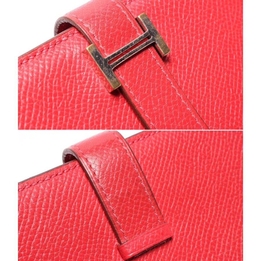 エルメス 長財布 □M刻印 ゴールド金具 ベアンスフレ レディース