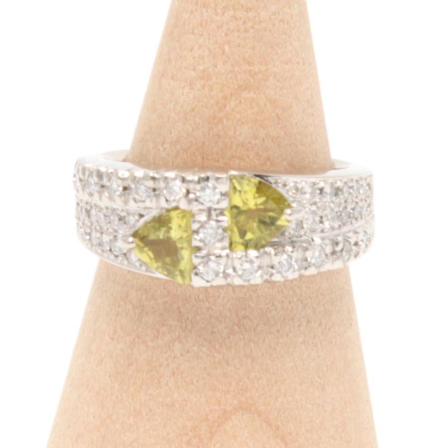 PT900 トルマリン リング Bicolor Tourmaline Pt900/K18バイカラートルマリン ダイヤモンド