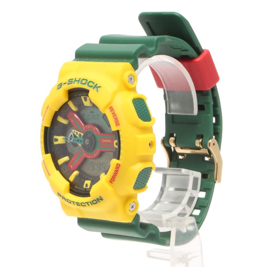 美品 カシオ 腕時計 G-SHOCK ラスタファリア クオーツ GA-110RF メンズ