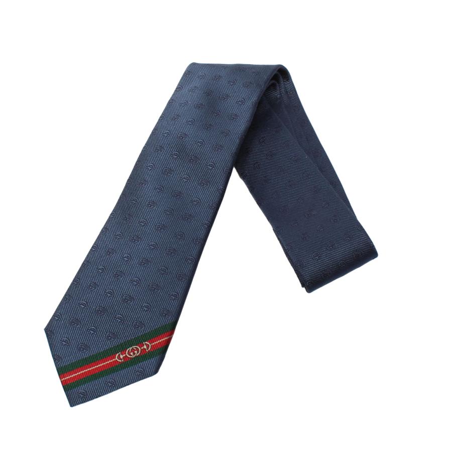 新品未使用☆GUCCI ネクタイ ネイビー シルク100% 美品 グッチ ネクタイ シルク100％ メンズ GUCCI 中古 : Rehello by