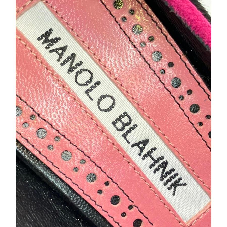【未使用級】マノロブラニク　ポインテッド レザーパンプス　35 1/2 マノロブラニク ポインテッドトゥパンプス レディース SIZE 35