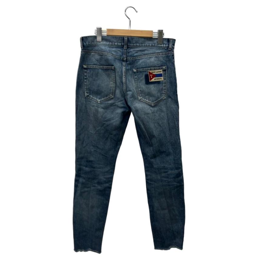 サンローラン デニムパンツ ダメージ加工 カットオフ スキニー 483059