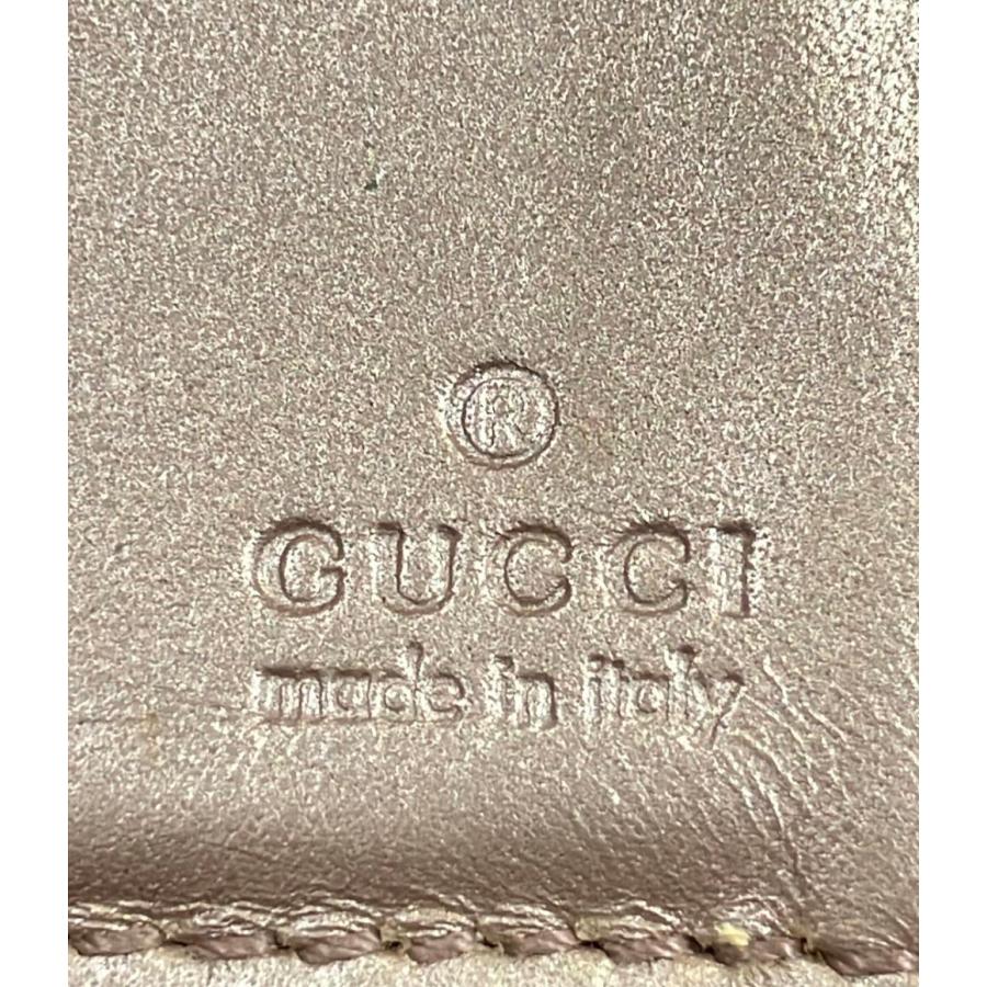 【美品】 GUCCI グッチ マイクロ　シマ 2つ折り 長財布 GUCCI グッチ 長財布 二つ折りマイクロ シマ GG レザー ベージュ