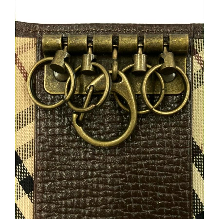 美品 バーバリー キーケース 5連 メンズ レディース BURBERRY 中古