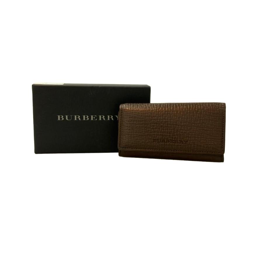 美品 バーバリー キーケース 5連 メンズ レディース BURBERRY 中古
