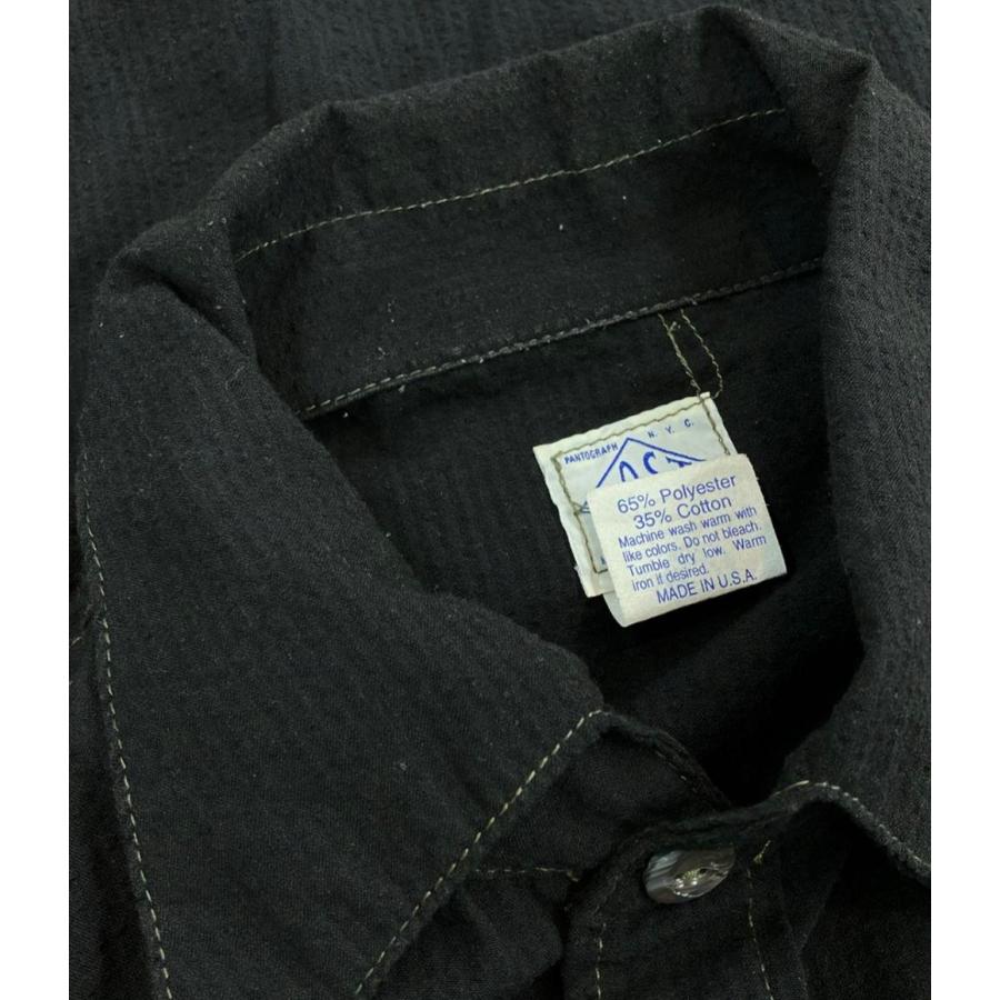 ポストオーバーオールズ　プルオーバーシャツ　半袖シャツ XL POST O'ALLS【ポストオーバーオールズ】Cruz Shirt 2 End-on-End