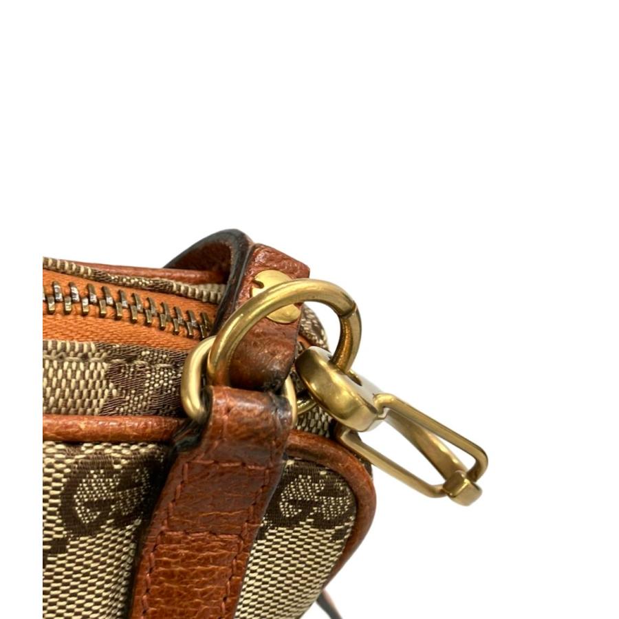GUCCI　グッチ　GGキャンバス カーフ レザー 本革　ショルダー バッグ GUCCI グッチ◇GGキャンバス カーフ レザー 本革 ショルダー バッグ
