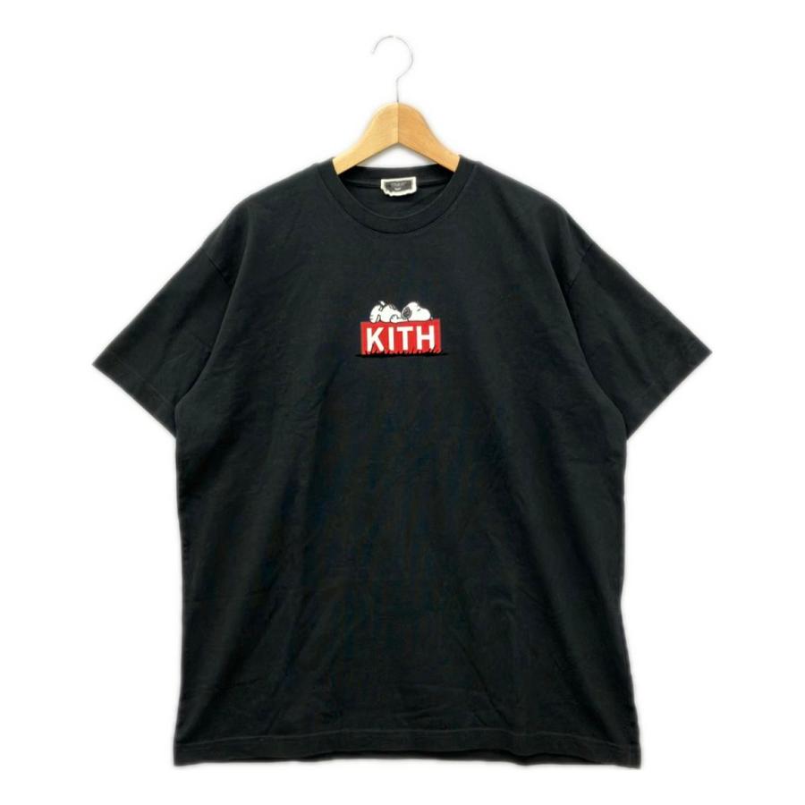 【激レア】KITH キス　ロンT ゆるだぼ　完売モデル　Tシャツ　ビッグロゴ 美品 キス Peanuts 半袖Tシャツ×Snoopy メンズ SIZE L KITH
