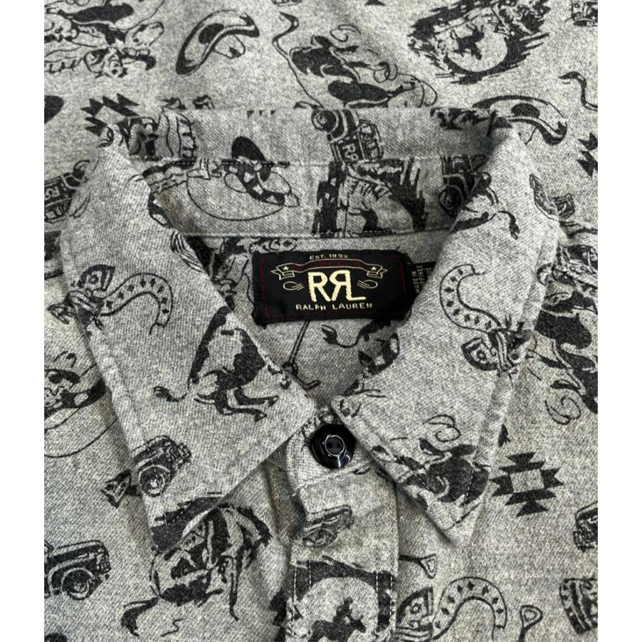 ダブルアールエル 総柄 シャツ メンズ SIZE L RRL 中古 : Rehello by